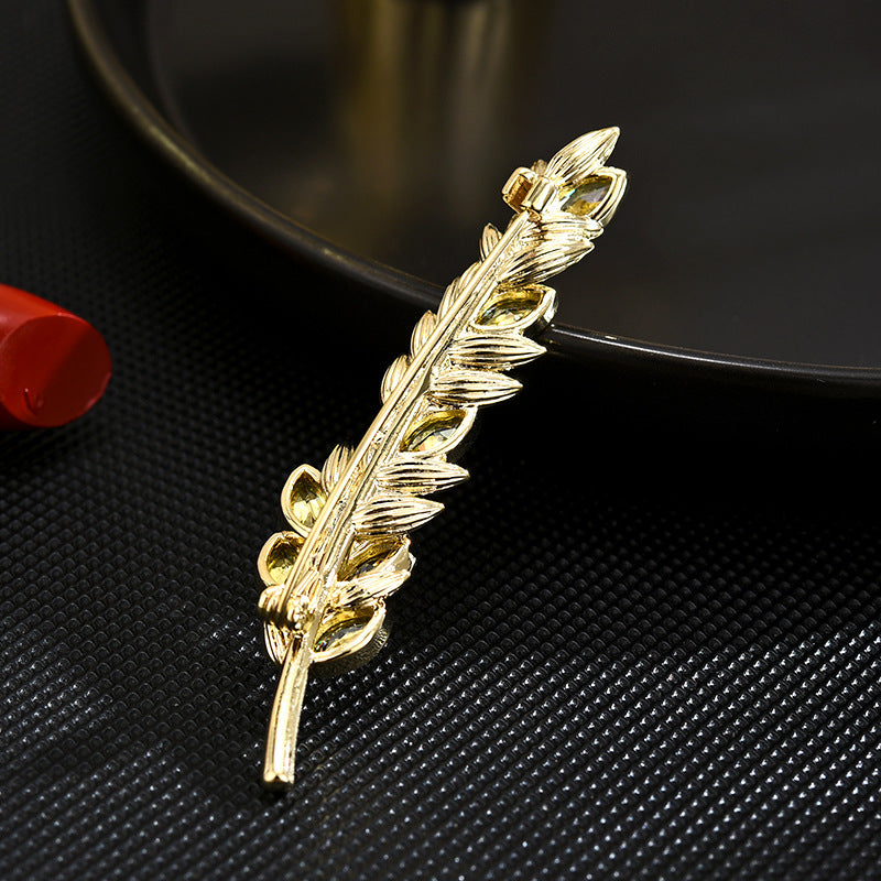 Pastoral Harvest Rice Brooch