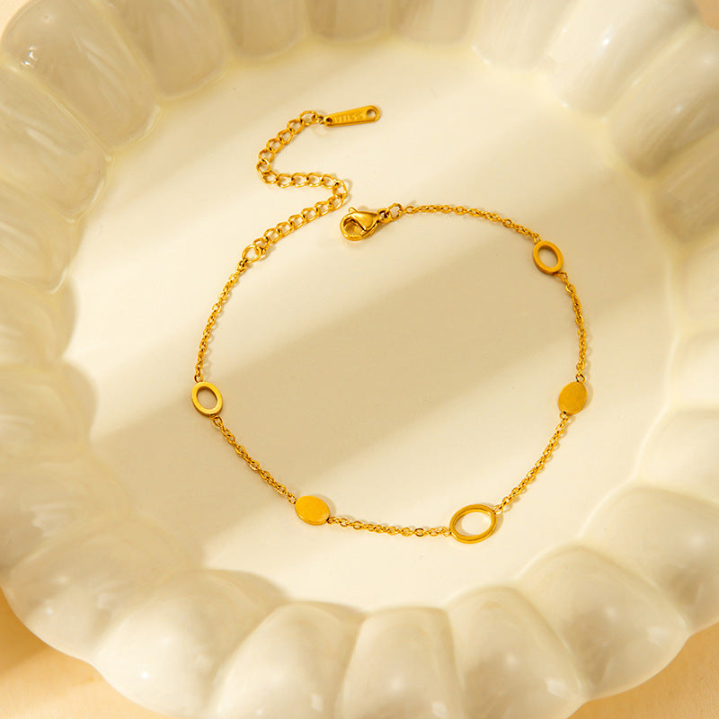 Open Oval Station Bracelet