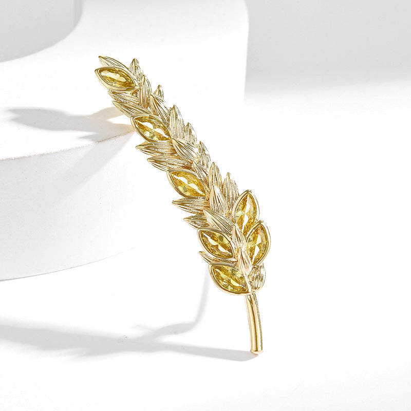 Pastoral Harvest Rice Brooch