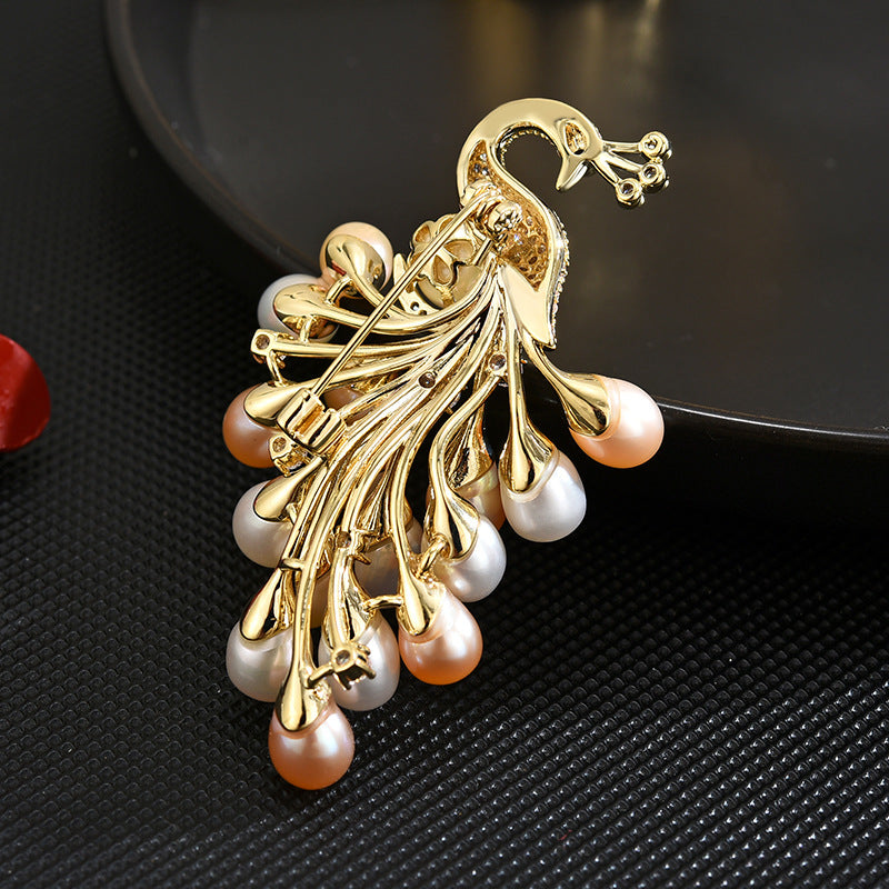 Freshwater Pearl Phoenix Brooch