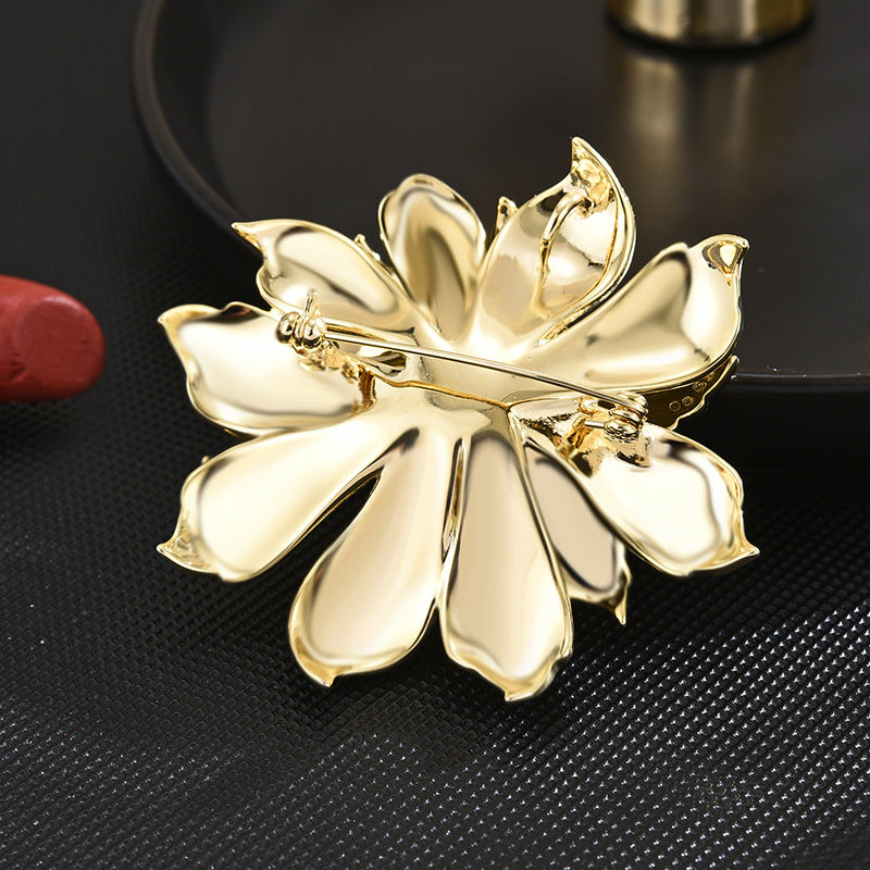 Fashion Enamel Flower Brooch