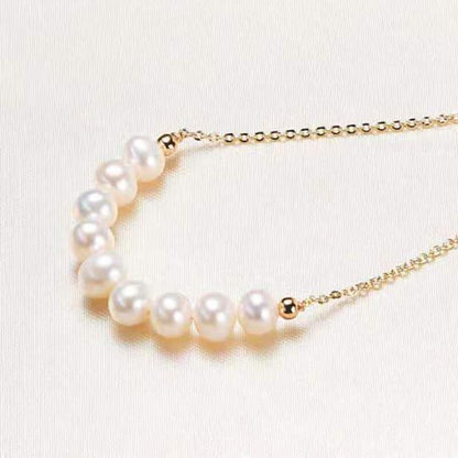 Classic Freshwater Pearl Smile Necklace