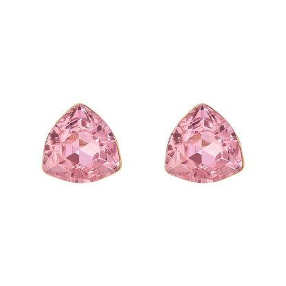 Tricone Crystal Stud Earrings