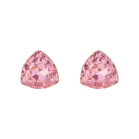 Tricone Crystal Stud Earrings