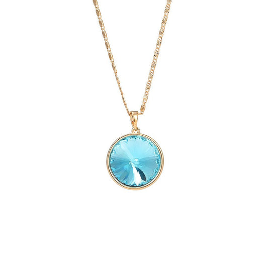 Paris Blue Cone Crystal Necklace