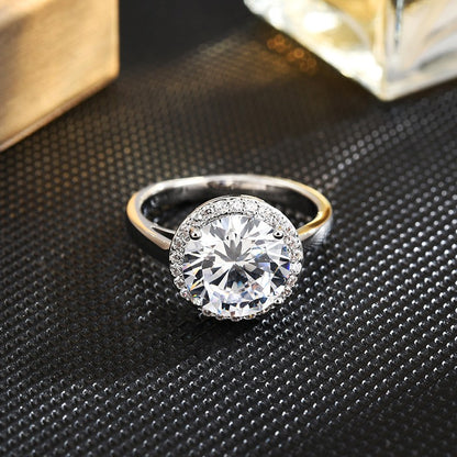 Round Zircon Open Ring