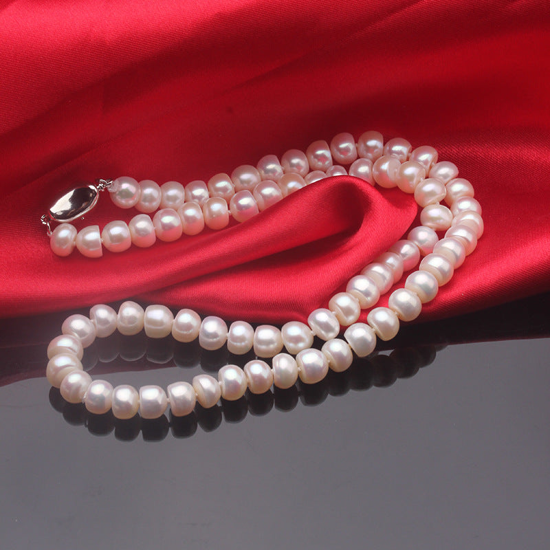AAA Flawless High-Luster Freshwater Pearl Necklace
